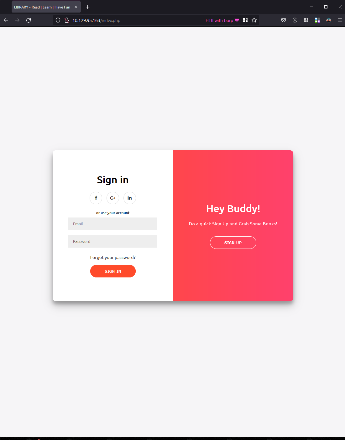 Login Page